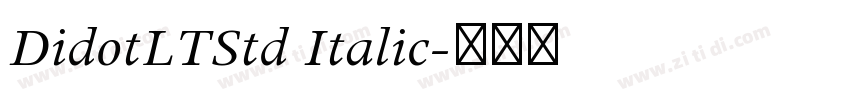 DidotLTStd Italic字体转换